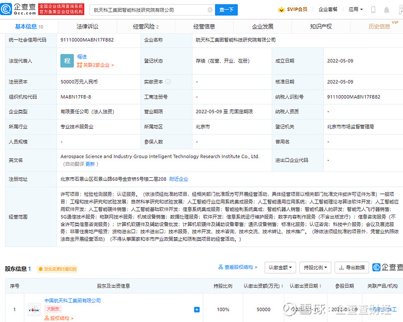 航天動(dòng)力注入智慧內(nèi)核 中國(guó)航天科工成立智能科技研究院，聚焦人工智能與算法突破